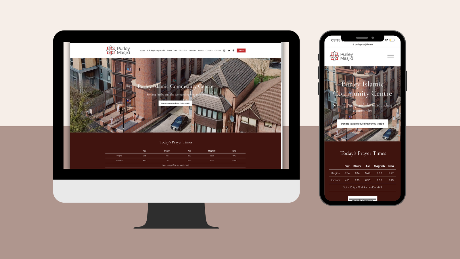 Purley Masjid website